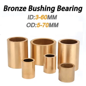Bronze Bushing Bearing Shaft Sleeve Shim Spacer Oily Sleeveing Bearing -All Size - Picture 1 of 7
