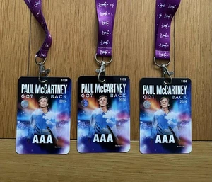 Paul McCartney Got Back Tour Genuine AAA Pass 2024 - Picture 1 of 2