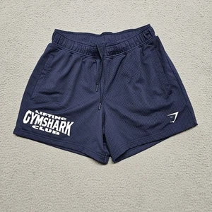 Gymshark Shorts Mens Medium Blue Lifting Club Workout Running Drawstring - Picture 1 of 20