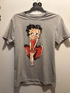 Betty Boop Grey T Shirt Child Size Small - Picture 1 of 10
