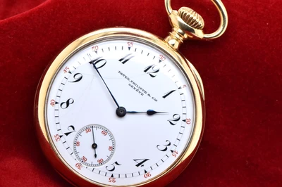 Reloj Bolsillo Patek Philippe & Cie. Oro Amarillo 18K Esmalte Blanco Shreve & Co. Foto 1 de 4