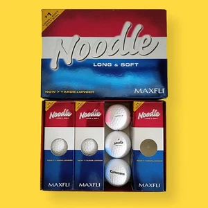 9 Maxfli Noodle Long & Soft Golf Balls Cummins Diesel Logo 3 Sleeves Taylor Made - Picture 1 of 7