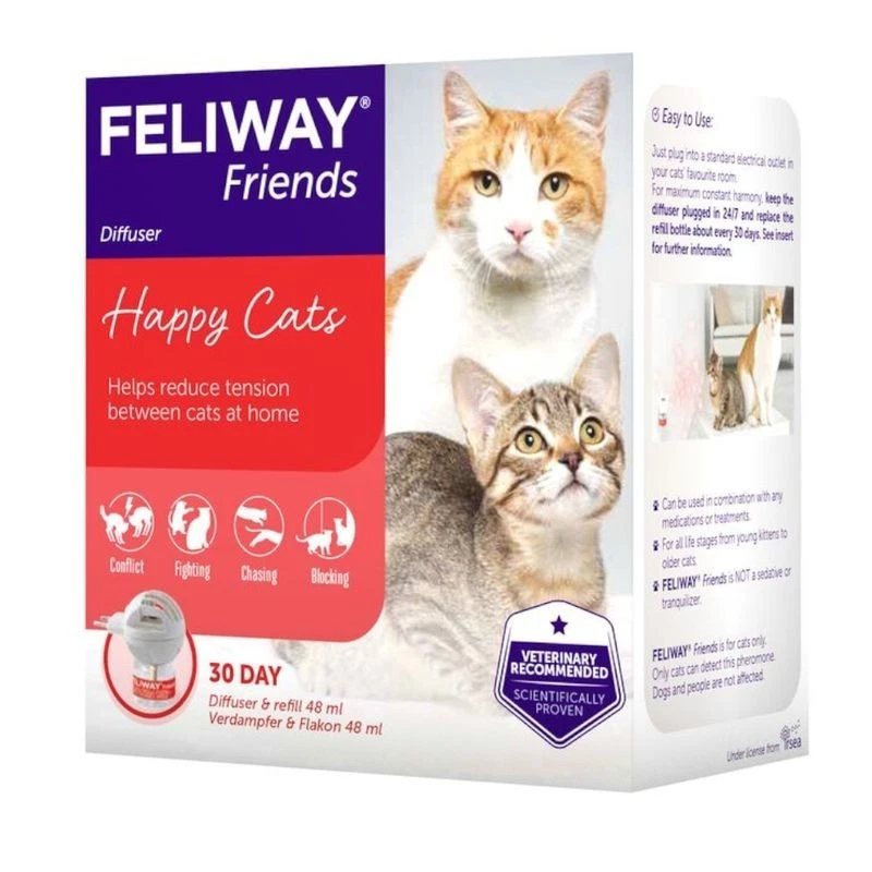 FELIWAY Friends Diffusore + Ricarica Da 48 Ml Calmante per Ridurre Conflitti Tra - Immagine 1 di 1