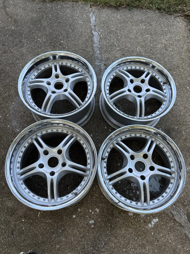 Ruedas escalonadas de fábrica Porsche SSR 18 pulgadas 18x8, 18x10 Foto 1 de 4