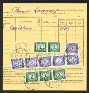 1953 - REPUBBLICA - LOTTO/47772 - MODELLO POSTALE AFFRANCATO CON SEGNATASSE - Imagen 1 de 1