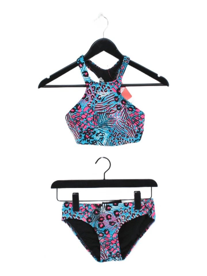Speedo padded cheeky athletic bikini set in multi RRP £35 - Image 1 of 4