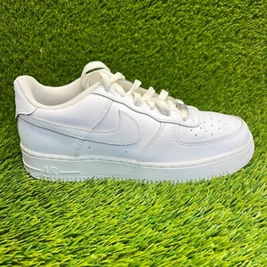 Nike Air Force 1 Low Boys Size 7Y Triple White Athletic Lifestyle Shoes Sneakers - Picture 1 of 10