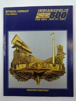 1984 Indianapolis 500 Program W/ 2 Tickets Stapled to Cover Pontiac Fiero Mears - Image 1 of 4