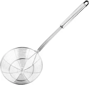 Solid Stainless Steel Spider Strainer Skimmer Ladle for Cooking and Frying, K... - Picture 1 of 1