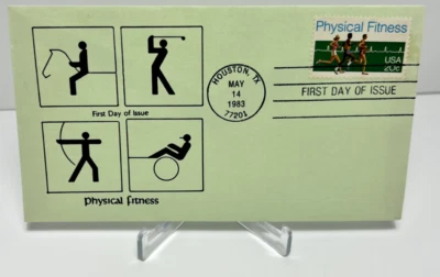 US FDC 1983 Physical Fitness Houston Texas  - Image 1 of 2