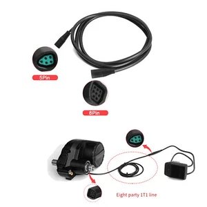 For Bafang M410 M500 M510 M600 M560 M800 M820 Motor to Display 1T1 Adaptor Cable - Picture 1 of 9