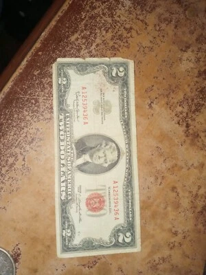 1953 and 1963 A RED SEAL $2 Dollar Bill - Image 1 of 4