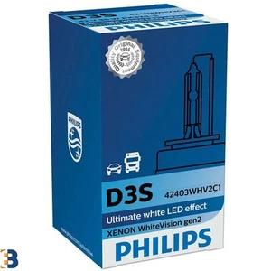 PHILIPS D3S White Vision gen2 HID Xenon Headlamp 42V 35W 42403WHV2C1 Single - Picture 1 of 1