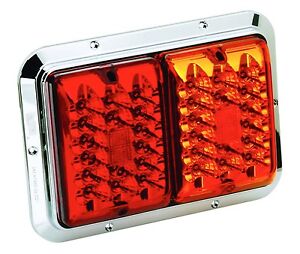 Bargman 47-85-615 Trailer LED Surface Mount  84/85 Series Red/Amber Double