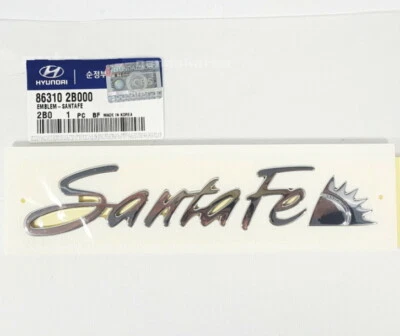 Fabricante de equipos originales 86310-2B000 logotipo de maletero trasero "Santa Fe" emblema para Hyundai Santa Fe 2007~2013 Foto 1 de 4