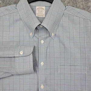 Brooks Brothers Soho Shirt Mens 16.5-32 Non Iron Stretch Supima Long Sleeve EUC - Picture 1 of 8