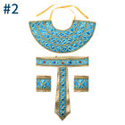 Womens Cleopatra Costume Set Wristbands Queen Dress Costume Theme Party Cosplay