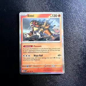 Entei 030/197 Rare HOLO Obsidian Flames EN Pokemon Card M/NM - Picture 1 of 1