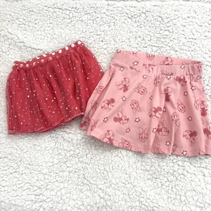 Disney Toddler Girls Size 3T Pull On Skirt - Minnie Mouse & Daisy - Peach Pink - Picture 1 of 3