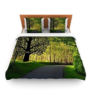 $119 Kess InHouse Robin Dickinson "Love Nature" Queen Duvet Cover 88"x88" -1A04H