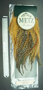 Metz #2 Natural Barred Variant/Cree Rooster Saddle Fly Tying Lot-SF 394 - Picture 1 of 9