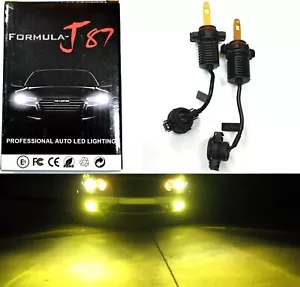 LED Kit M10 100W PS24W 5202 H16 3000K Golden Two Bulb Fog Light Replacement Lamp - Picture 1 of 12