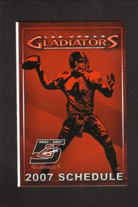 Calendario tascabile Gladiatori Las Vegas 2007 AFL - Foto 1 di 2