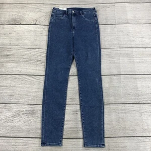 H&M High Waist Skinny Jeggings Women Size 29 Denim Jeans Pants Stretch - NEW - Picture 1 of 12