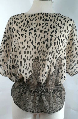 American Rag Blouse Leopard Size Small - Image 1 of 4