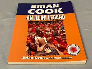 "Libro autografiado Illini de la Universidad de Illinois de Brian Cook ""Una leyenda de Illini" - Imagen 1 de 6