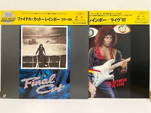 RAINBOW Laserdisc The Final Cut & Live Between the Eyes Lot of 2 LD OBI PROMO - Picture 1 of 13