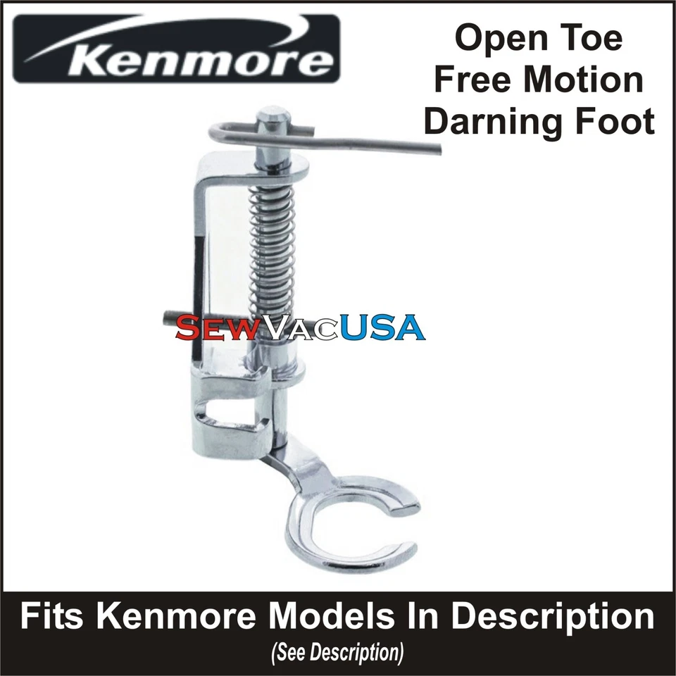 KENMORE Open Toe Free Motion Foot Fits All Low Shank Models Feet See Description - Image 1 of 1