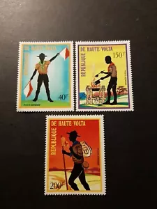 TIMBRE AFRIQUE HAUTE-VOLTA POSTE AÉRIENNE N°150/152/153 NEUF LUXE MNH 1973 - Photo 1/2