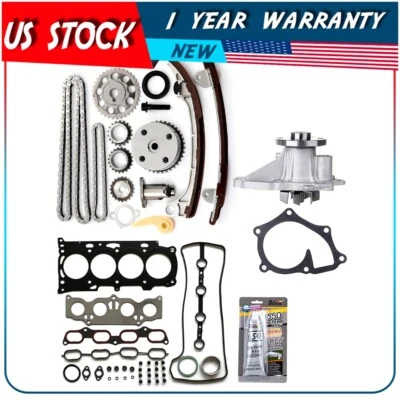 ✔Juego de juntas de cabeza Kit de cadena de distribución Bomba de agua para 2005-2010 Scion tC 2,4 L Foto 1 de 4