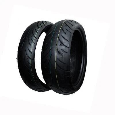 Front + Rear Motorcycle Tires Set 190/50-17 & 120/70-17 190 50 17 and 120 70 17 - Image 1 of 4