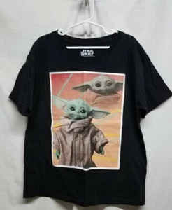 Star Wars Baby Yoda Youth Small Black Short Sleeve T-Shirt NWOT - Picture 1 of 10