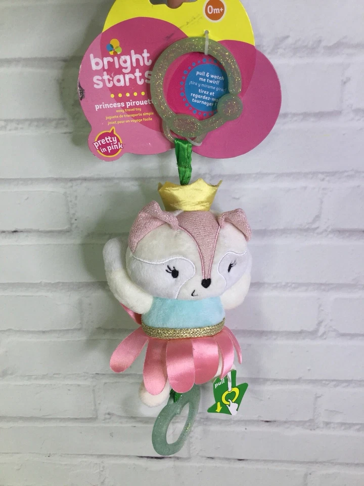Bright Starts Princesa Pirueta Fácil Viaje Tirar Portador Juguete Bailarina Oso  Foto 1 de 4