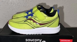 Saucony Kid’s Kinvara 13 Jr. Sneaker Acid Lime Size 6M - Picture 1 of 5