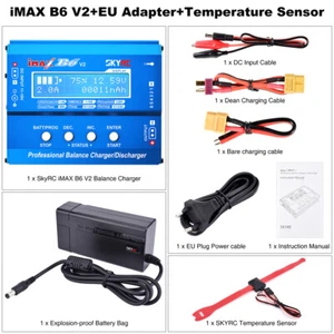SKYRC IMAX B6 V2 6A 60W Balance Charger Discharger For NiMH NiCD LiHV NiCd PB - Picture 1 of 31