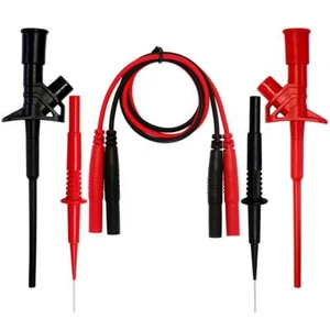 Aidetek sharp stainless steel needle Flexible Insulated for multimeter DMM 20167 - Foto 1 di 8