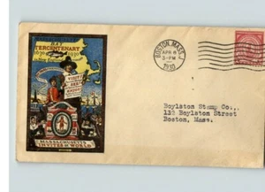 Multicolor cachet, MASSACHUSETTS BAY COLONY, 1930 canc. BOSTON, MA # 682 - Picture 1 of 1