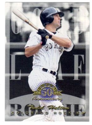 Leaf 1998 50 aniversario Todd Helton Gold Leaf Rookie RC #184 Rockies Foto 1 de 2