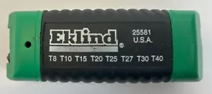 Eklind Torx Fold Up Wrench Key Set 8pc Sizes T8-T40 Comfort Grip USA MADE 25581 - Picture 1 of 3