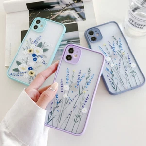 Case For iPhone 16 15 Pro Max 14 13 11 12 XR XS Max Flower ShockProof HARD Cover - Picture 1 of 11