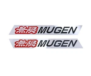 2x Mugen Power Spoiler Wing Badge Alloy Emblem for Honda Integra Type R Civic - Foto 1 di 3