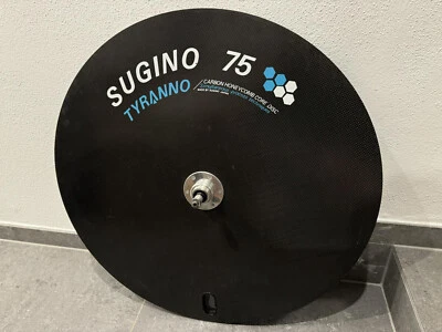 vintage SUGINO 75 Tyranno carbon disc wheel 700c time trial track pista 3Rensho - Bild 1 von 4