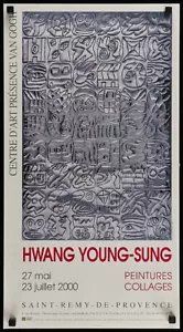 Vintage 2000 HWANG YOUNG-SUNG French Museum / Art Exhibition Poster - Bild 1 von 2