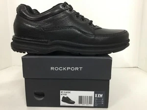 Zapato Rockport World Tour Clásico Para Hombre (ANCHO Y ANCHO) Estilo # K71185 Negro Nuevo - Imagen 1 de 11