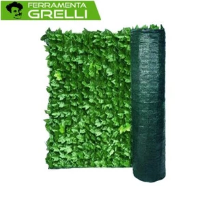 Siepe Recinzione Ornamentale con Foglie di Edera e Rete Ombreggiante - - mt 3x1h - Foto 1 di 1