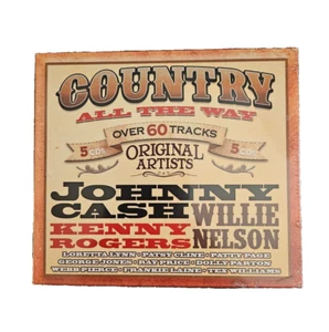 Country Music All The Way 5 CDS NEW Sealed Loretta Lynn W Nelson J Cash 60 SONGS - Picture 1 of 6